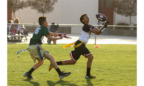 Flag football, fast and fun...