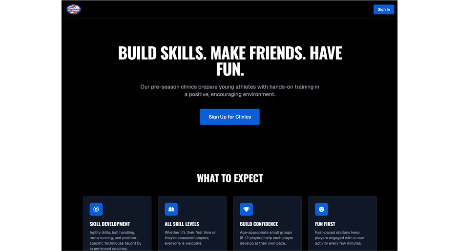 AFL Spring Preseason Clinics