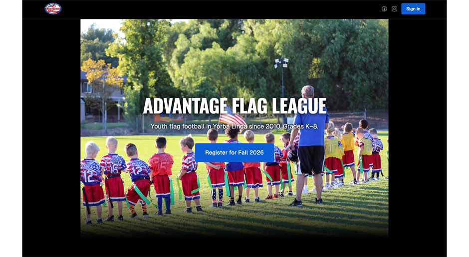 AFL Fall Season Registration